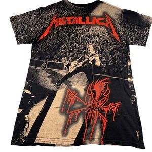 Metallica Bravado All Over Print Graphic T-Shirt Mens Medium 2011
